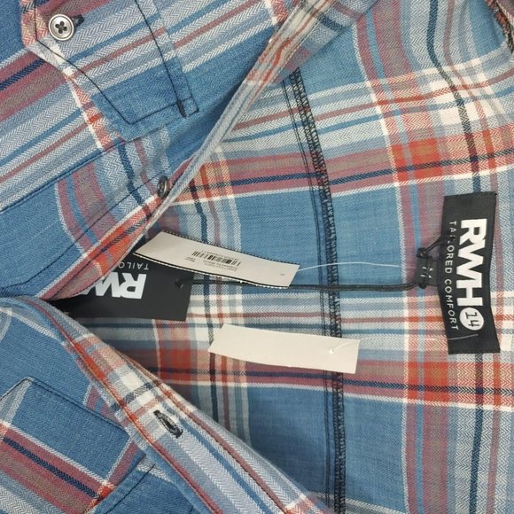 NWt / RWH 14 / Medium / Blue Flannel - Picture 4 of 4